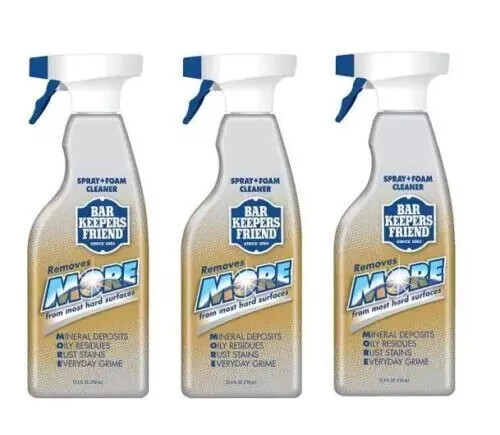 Bar Keepers Friend All-Purpose Cleaner More Spray and Foam 25.4 oz 3 Pack