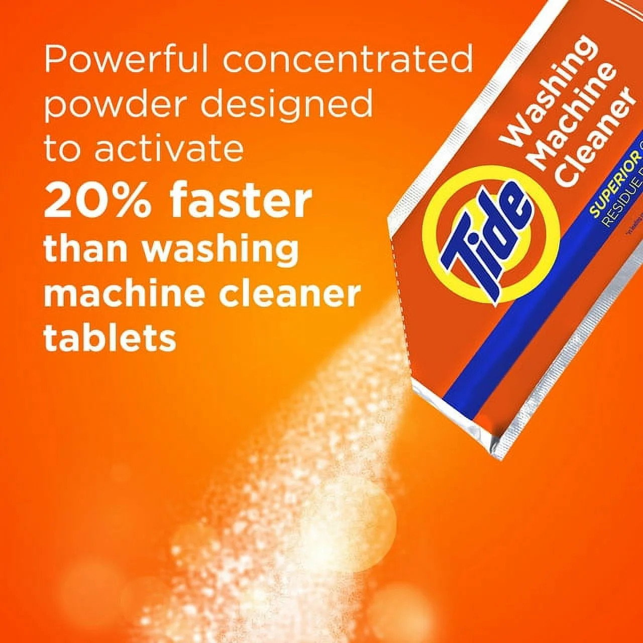 TIDE Front Top Load Washing Machine OXI Cleaner Odor Residue Removal 4ct