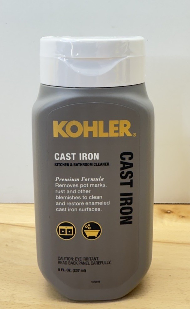KOHLER K-23725-NA Cast Iron Cleaner, for Kitchen and Bathroom, 8 Oz Bottle,