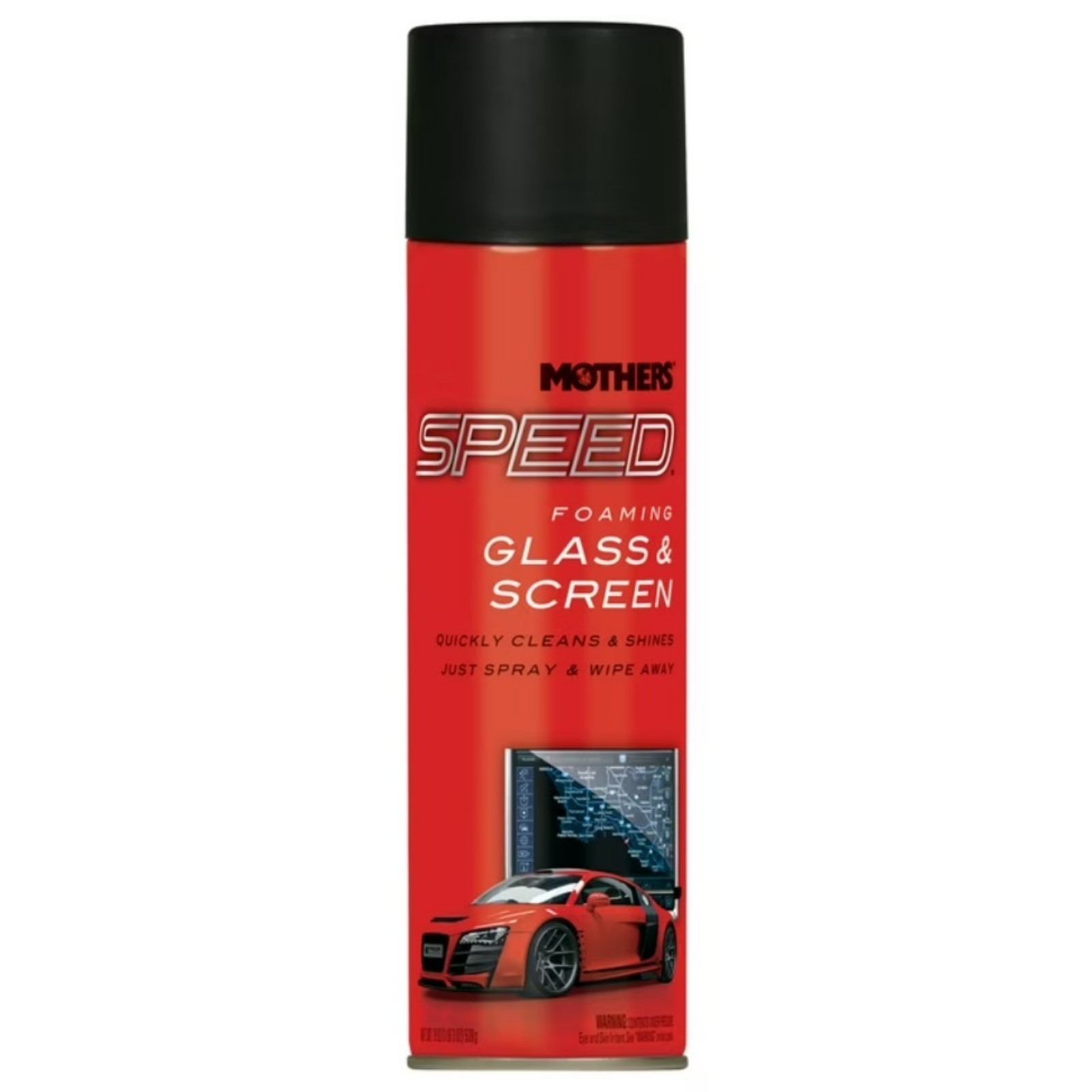 Mothers Speed Foaming Glass & Screen Cleaner 3 Pack 19oz Spray Wipe 656019