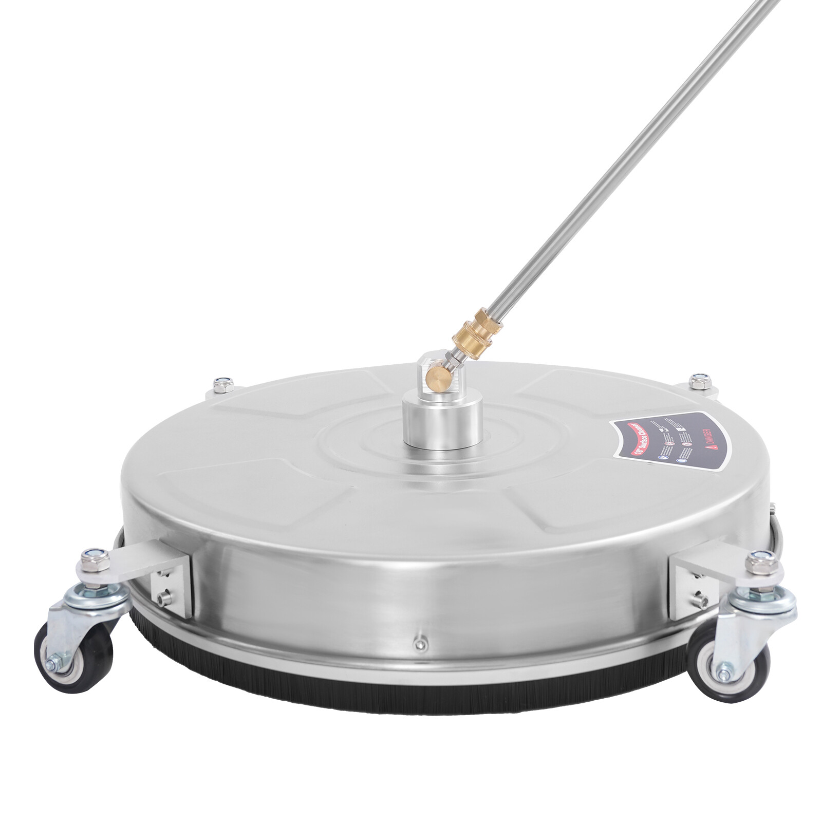 Modern 18-inch Surface Cleaner Stainless Steel Surface Cleaner with 4 Wheels NEW