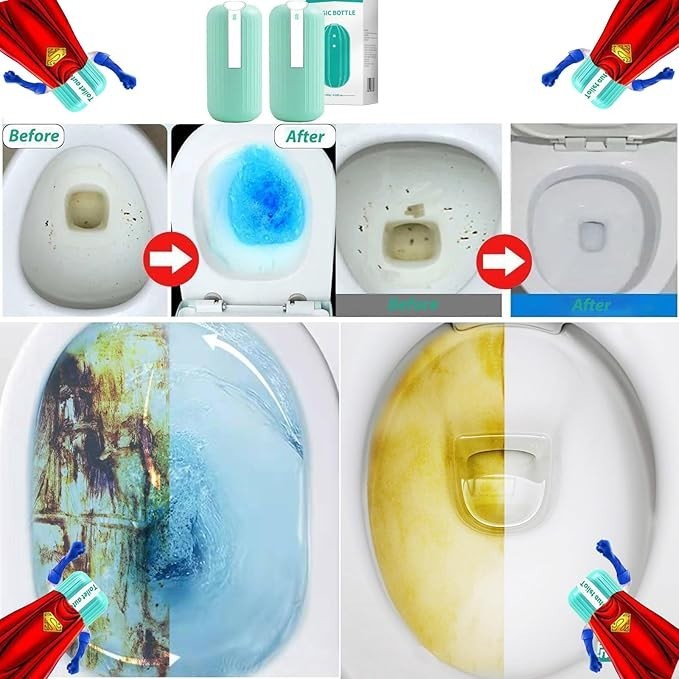 Krazy Klean Toilet Cleaner 2-Pack – Easy to Use Krazy Cleaner Pro for Toilets