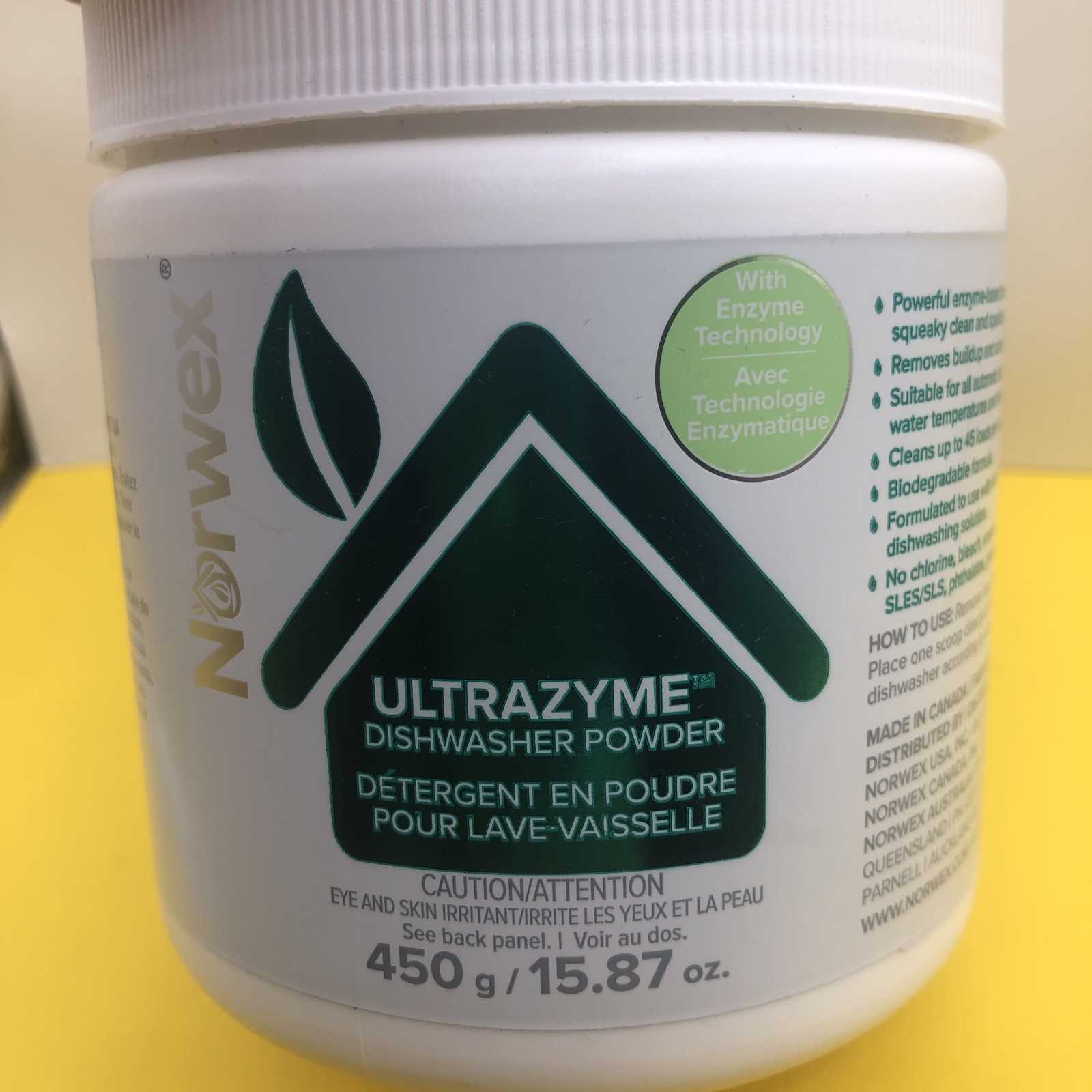 NEW Norwex, UltraZyme Dishwasher Powder 450g/15.87oz
