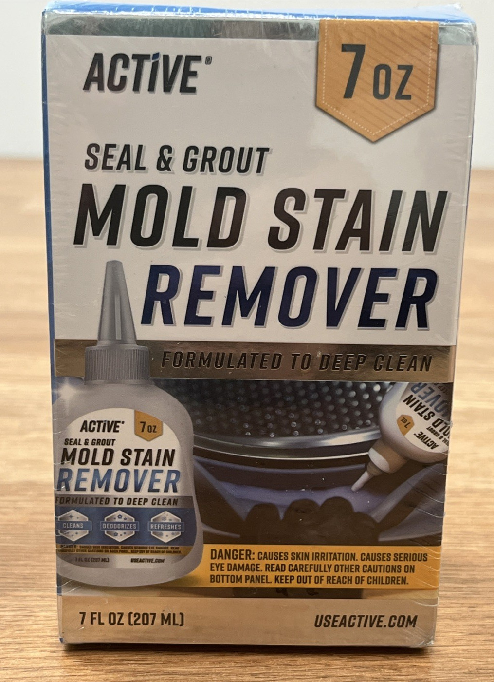 Active Seal & Grout Mold Stain Remover 7oz, Washer, Refrigerator, Dishwasher
