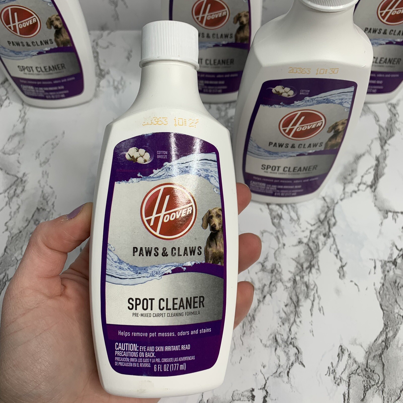 Brand New Lot of 5 Hoover Paw & Claw Spot Cleaner 6 oz Pet Carpet Cleaner