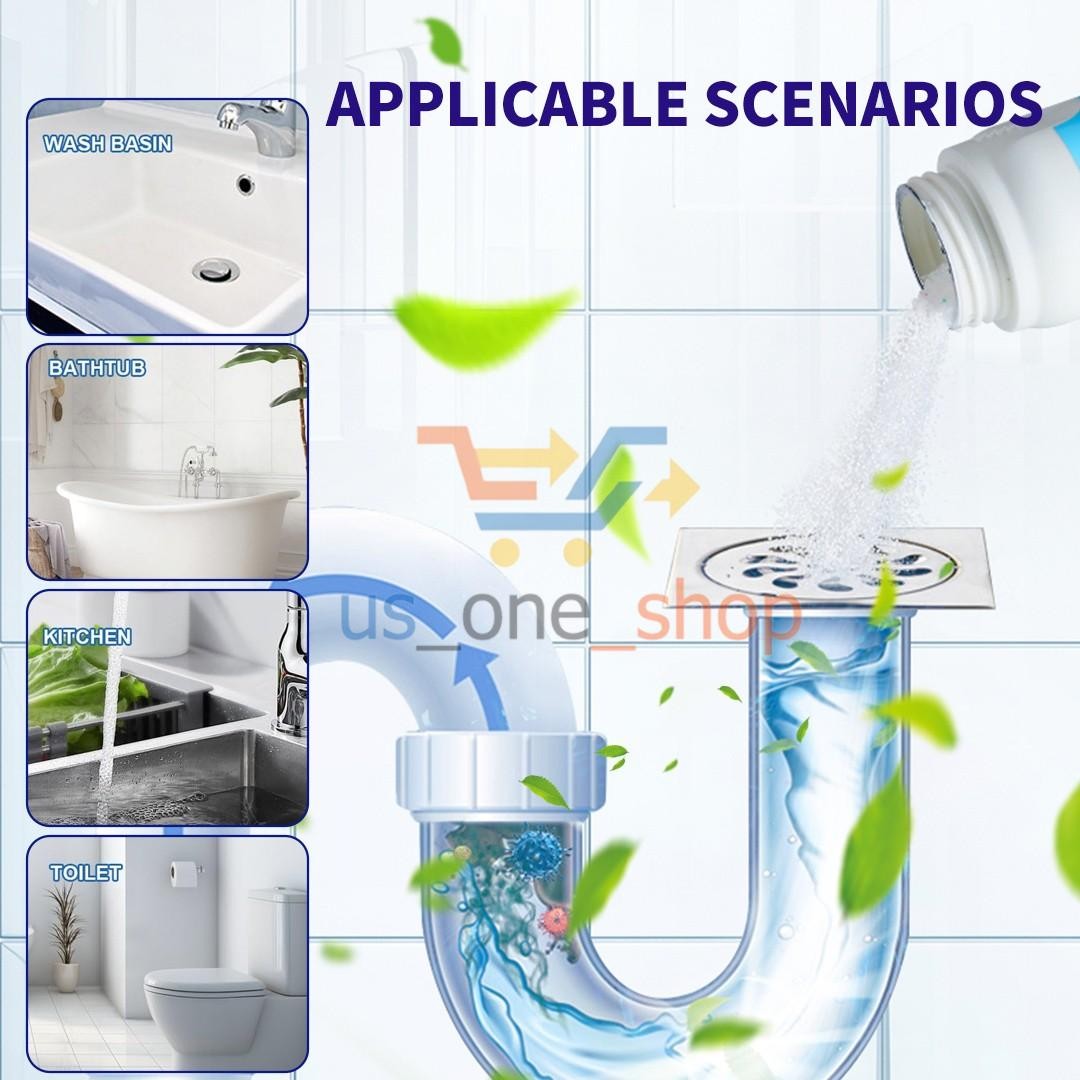 NUAN Powerful Sink and Drain Cleaner Pipe Dredging Agent For Toilet Bathroom A++