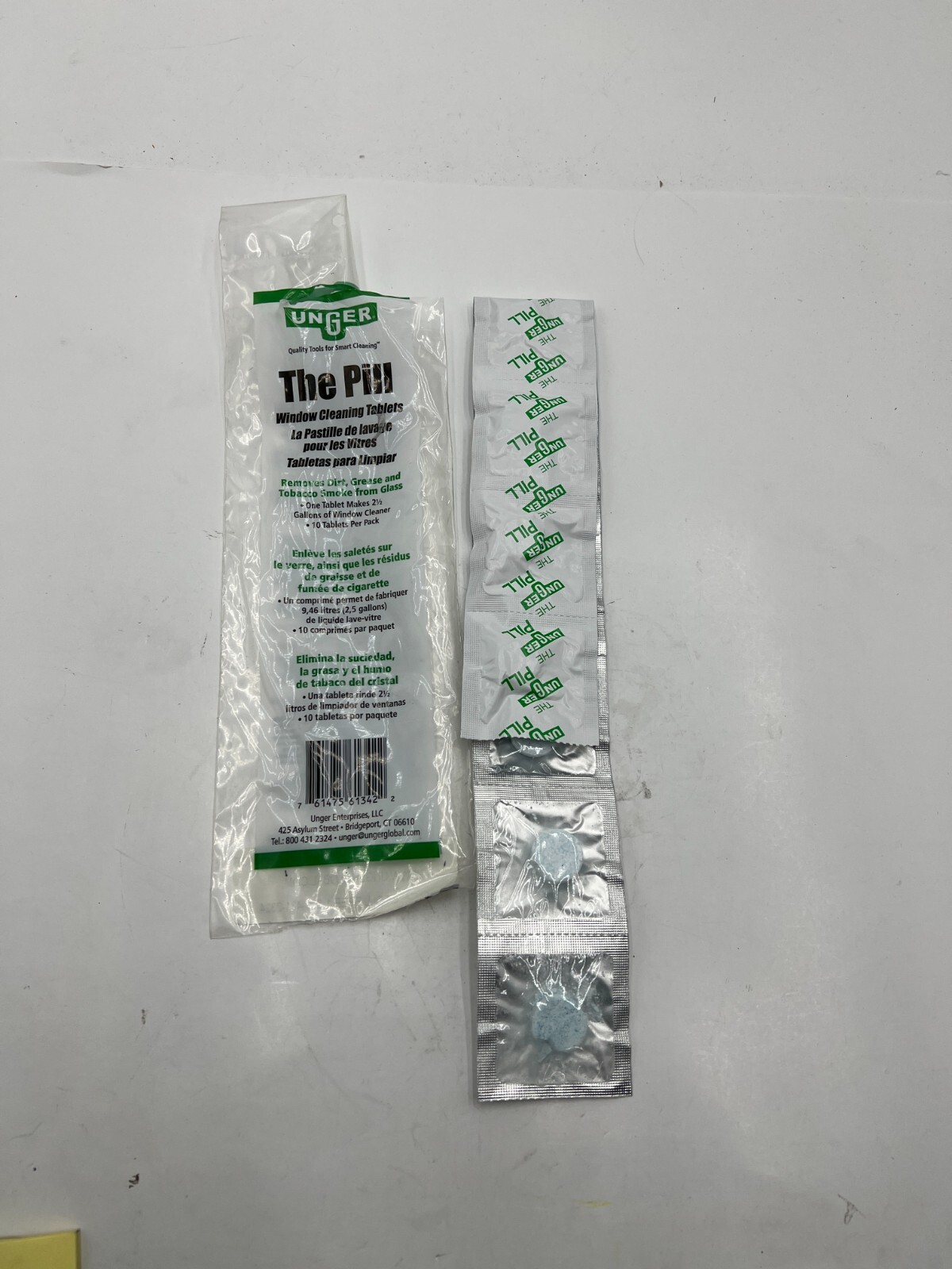 (QTY 20) Unger PL100 Pill Window Cleaning Tablet For Dirt Grease Smoke Glass