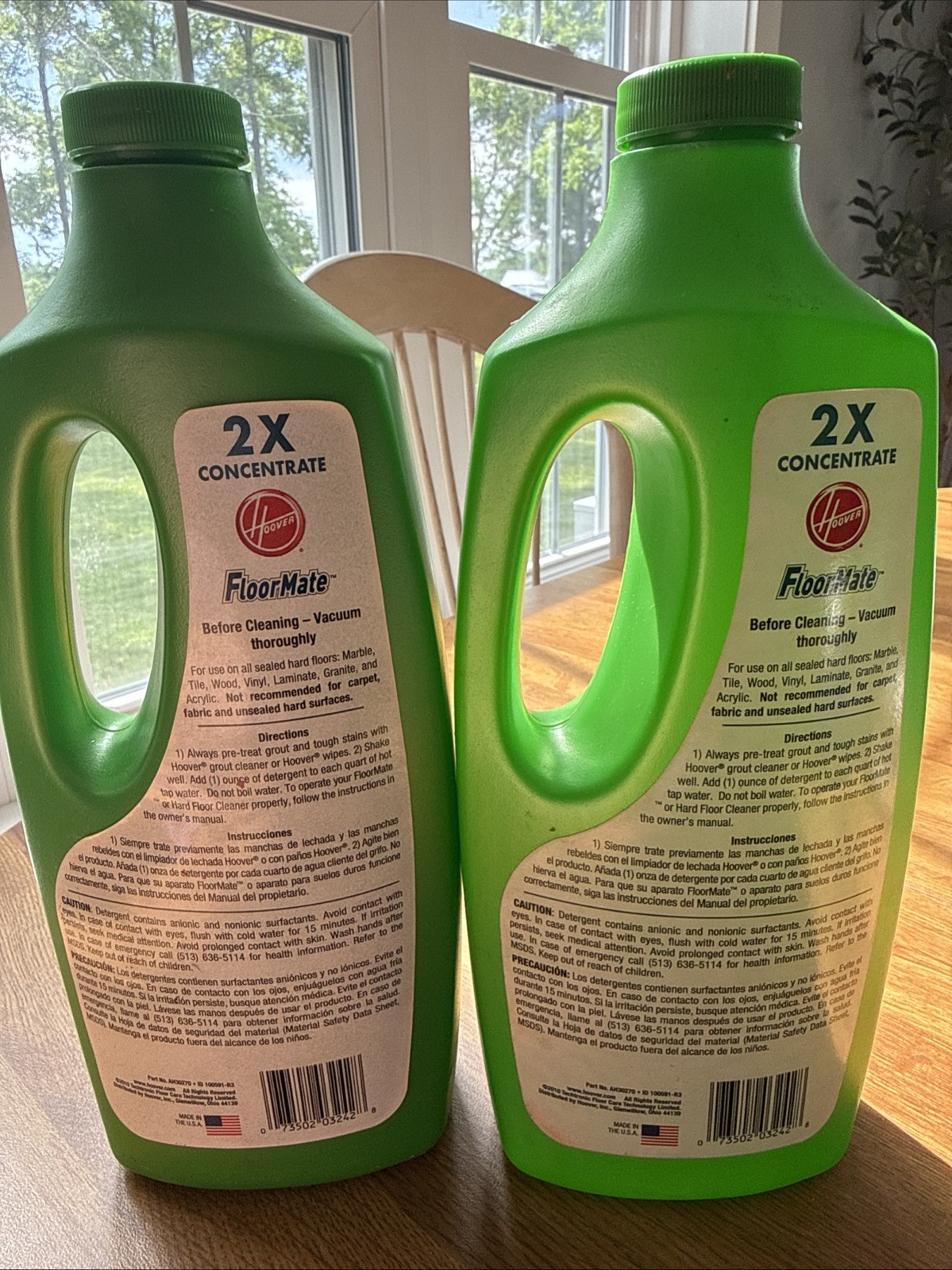 2 Hoover Floor mate Multi-floor Plus 2 x Concentrate Cleaning Solution – 32oz