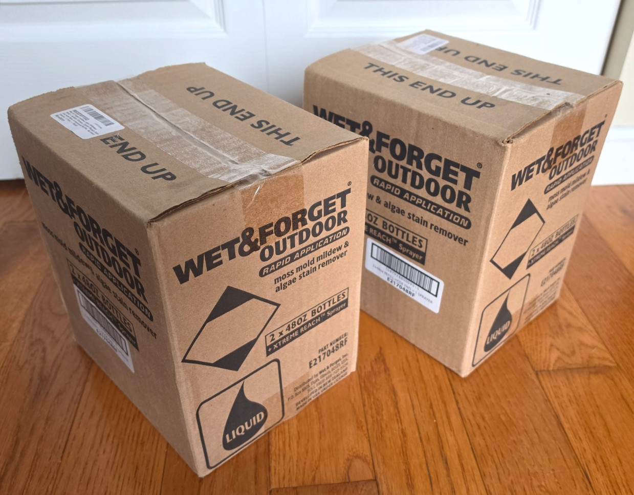 Wet & Forget Outdoor 48 Fl Oz (Pack of 4), Xtreme Reach Hose End & Refill 192 OZ