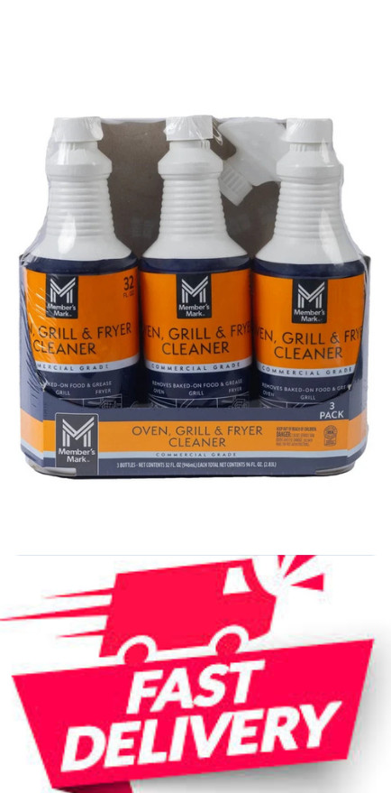 Member’s Mark Commercial Oven, Grill and Fryer Cleaner, 32 oz., 3 pack.