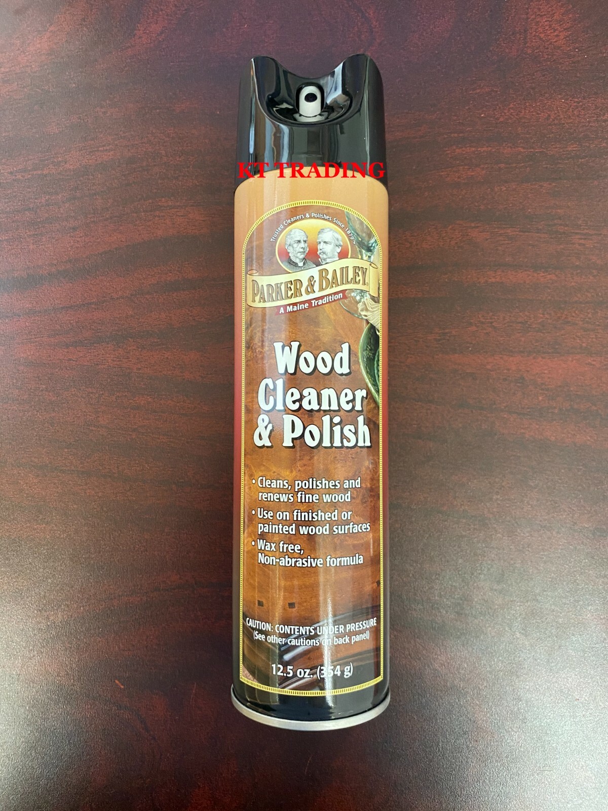 PARKER & BAILEY ~Natural Organic Oil WOOD CLEANER & POLISH Renew Restore 12.5oz