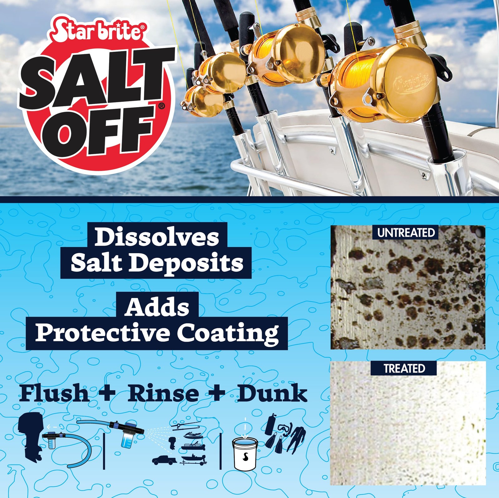 STAR BRITE Salt Off Ready-to-Use Spray – Salt Remover Wash – 22 OZ (093922)