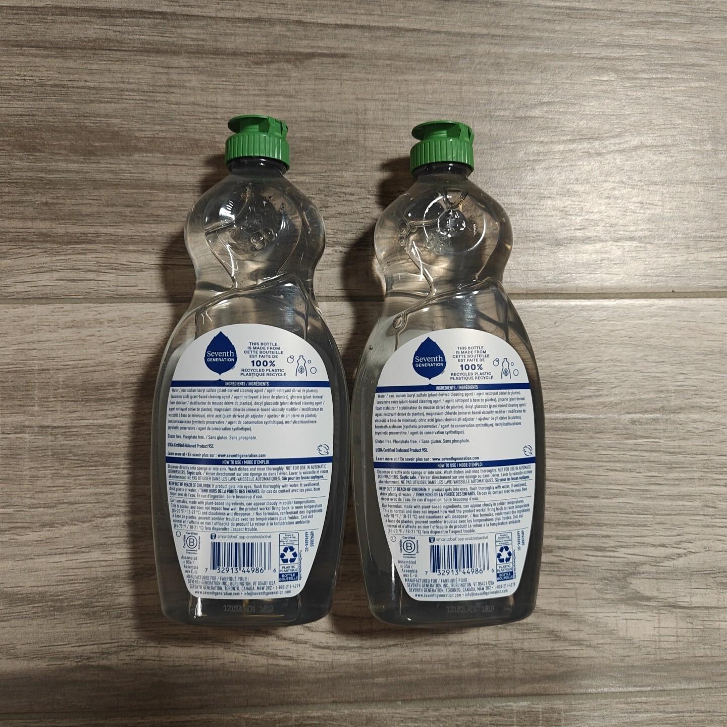 2x Seventh Generation Free and Clear Liquid Dish Soap Detergent 19 fl oz 2 PACK