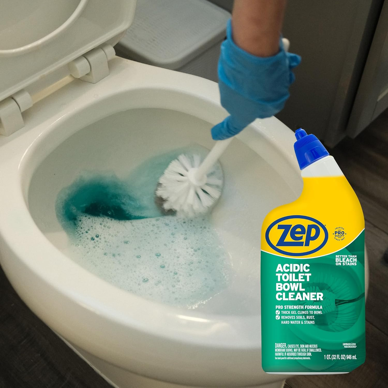 Zep Acidic Toilet Bowl Cleaner – 32 Oz (Case of 4) – ZUATBC324 – Experience the