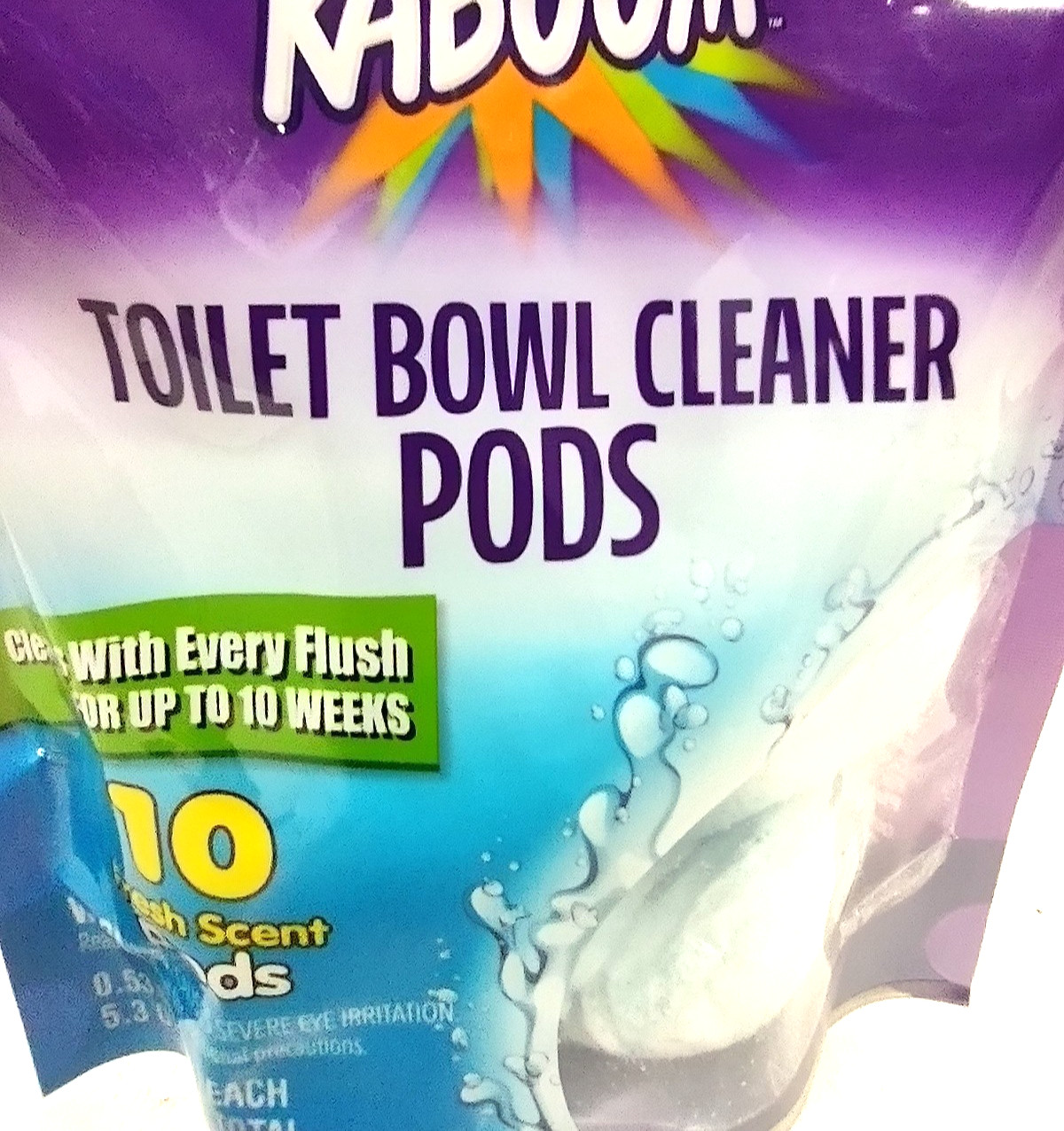 ( Lot 4 Bags ) KABOOM Fresh Scent Toilet Bowl Pods 10-Count/Bag – Total 40 Pods