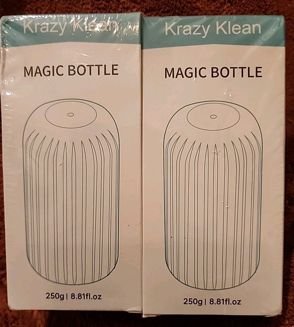 2 Pack Krazy Klean Magic Bottle Toilet Bowl Cleaner