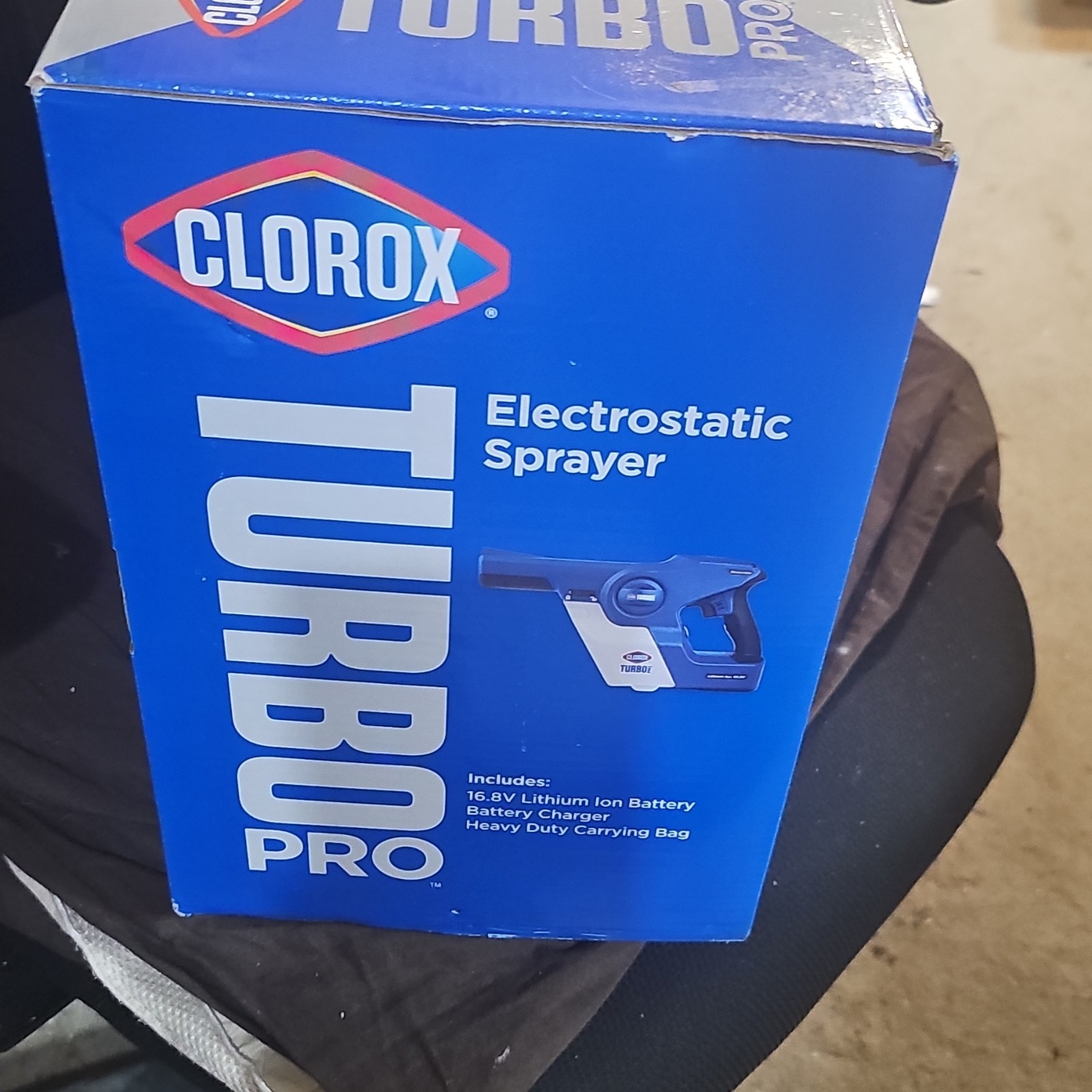 Clorox TurboPro Electrostatic Sprayer Cordless Rechargeable, 16.8V
