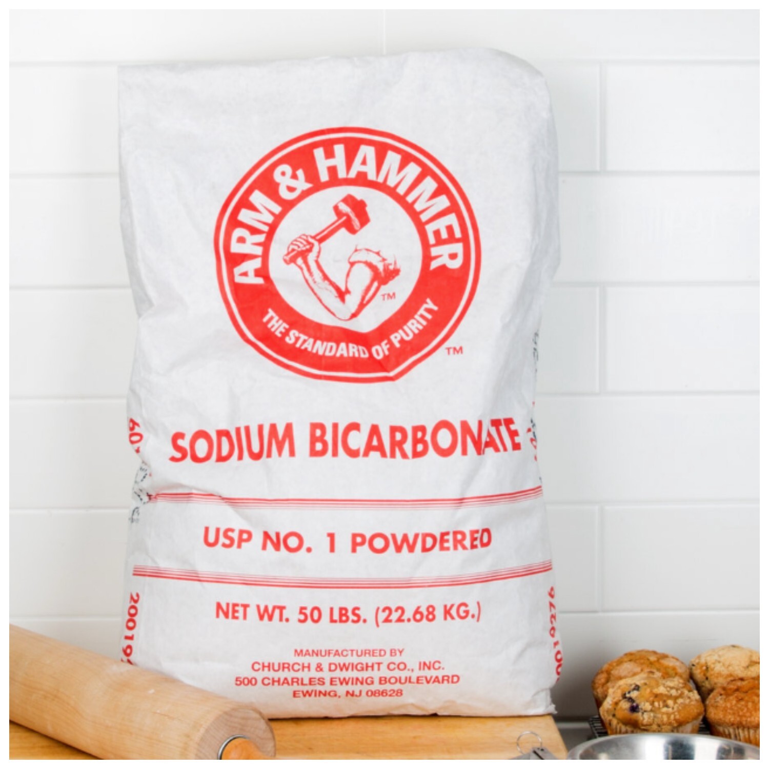 Baking Soda Multi Purpose Product All-Natural Sodium Bicarbonate Bulk Bag 50-lb