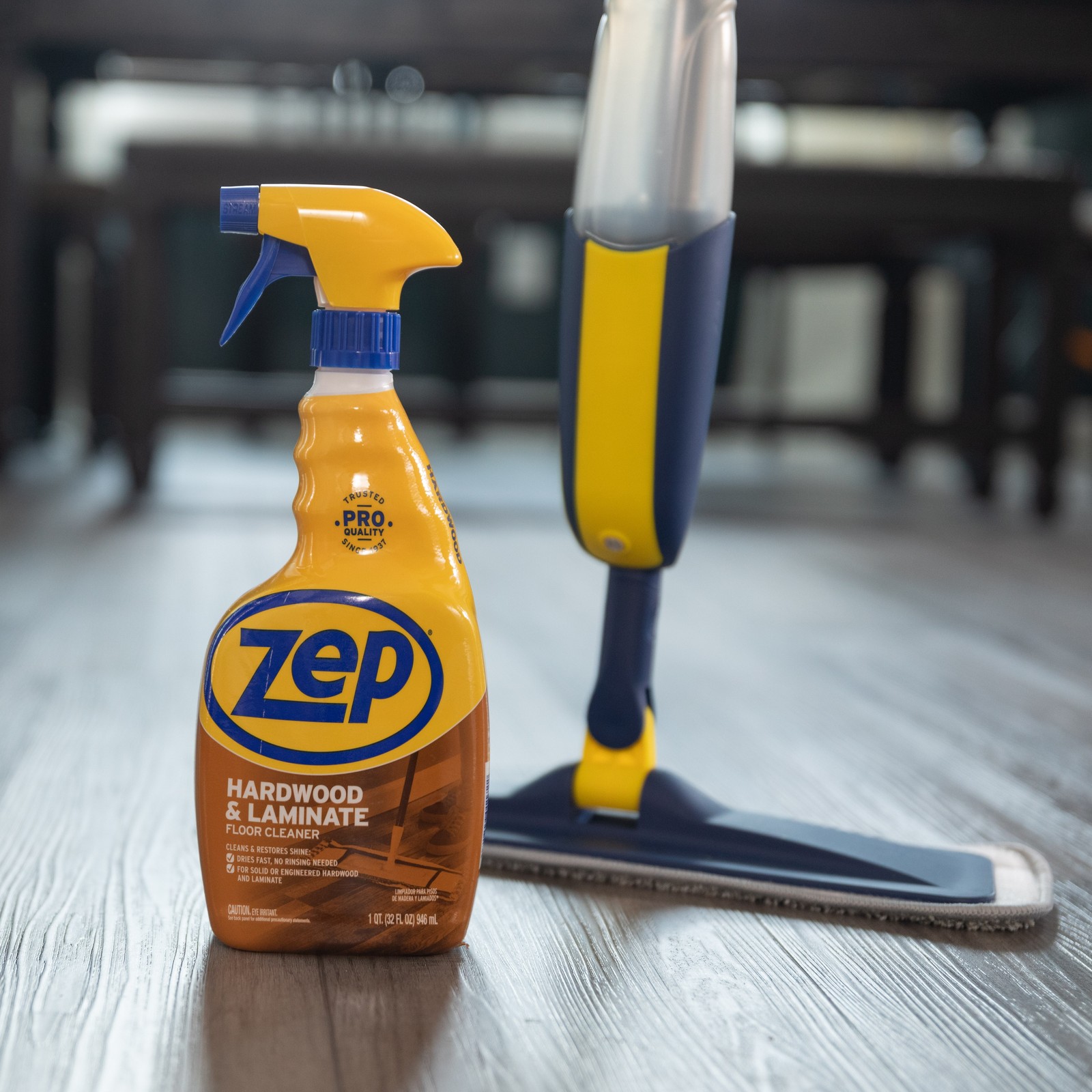 Zep Hardwood and Laminate Floor Cleaner – 32 Oz (Case of 4) – ZUHLF324