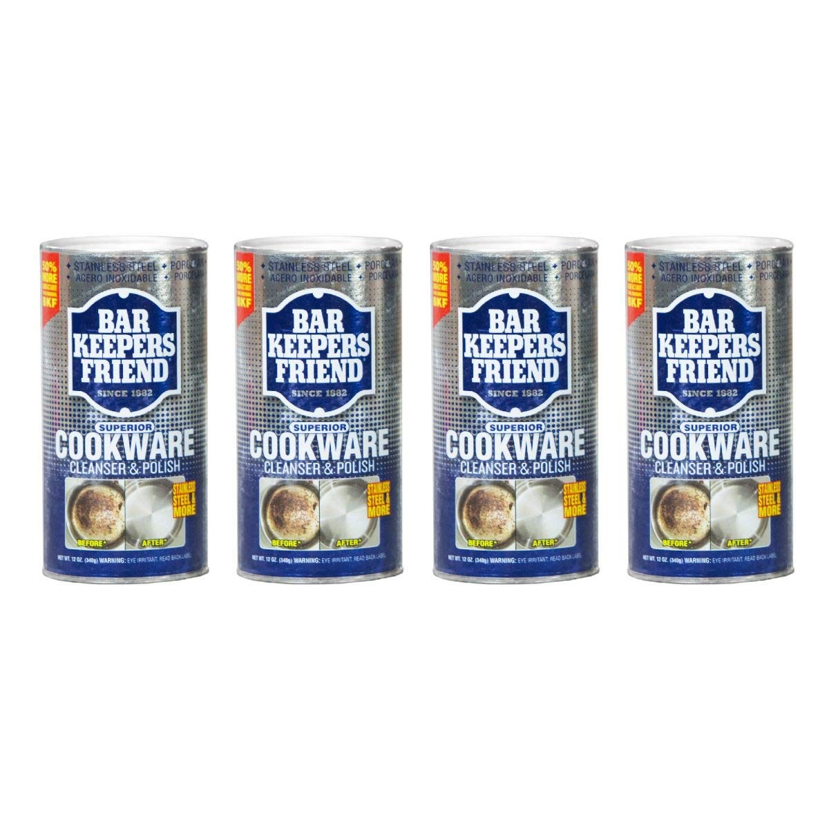 Bar Keepers Friend Cleaning Agent 12 Ounce Pack of 4 Rust Stain Remover Safe …