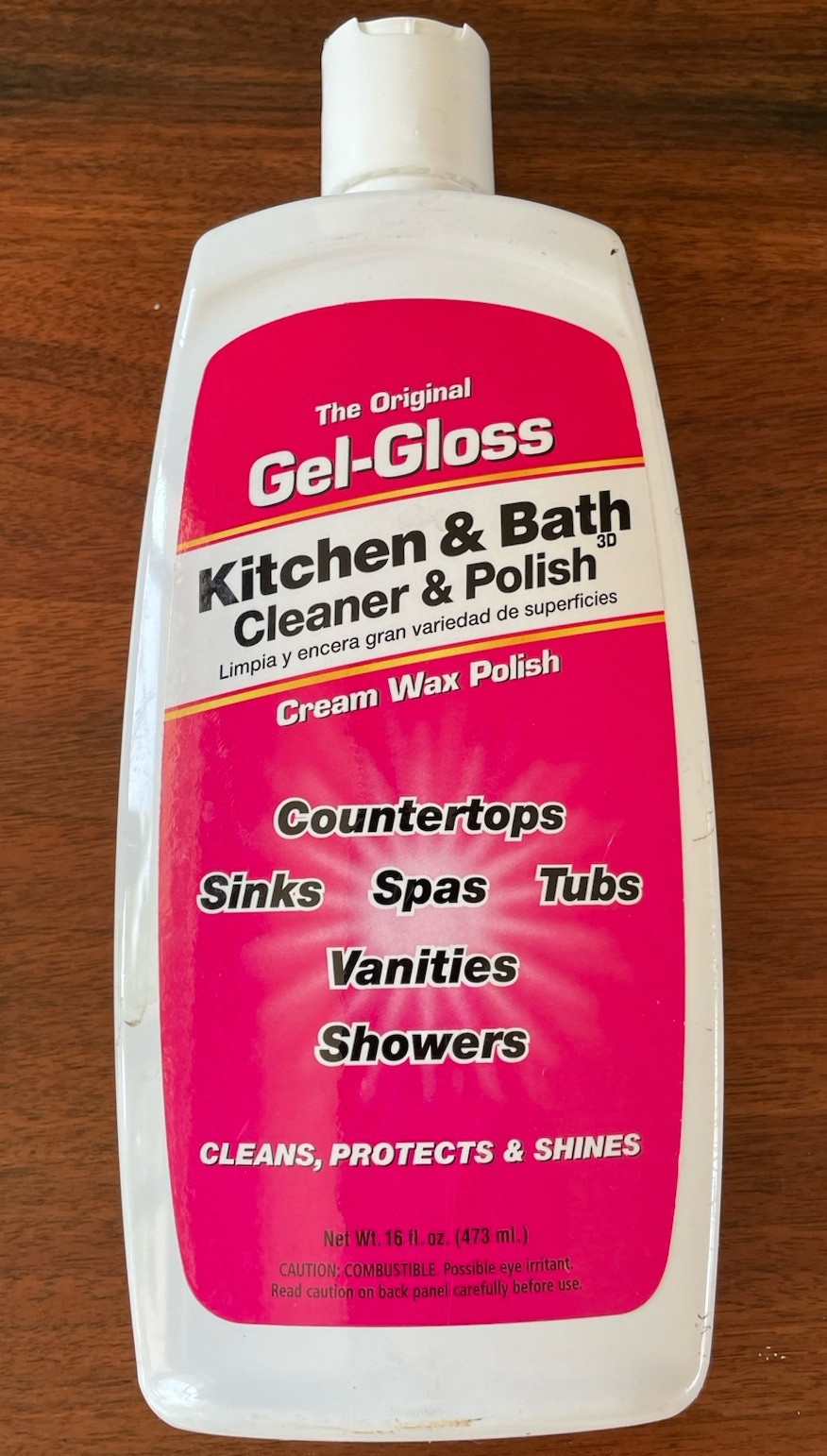TR Industries GG-1 Gel-Gloss Kitchen and Bath Polish, 16 Fl. Oz Opened