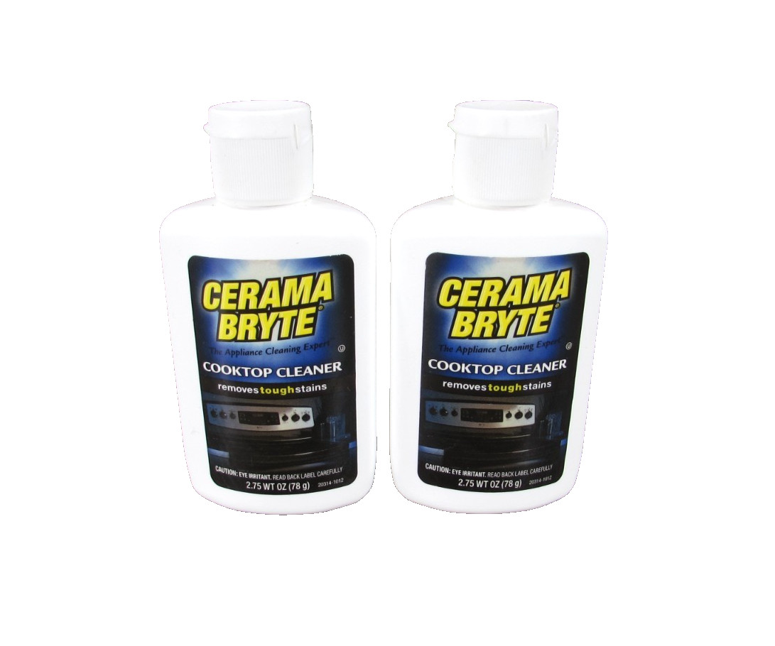 Cerama Bryte CookTop Cleaner, Removes Tough Stains, 2.75 Oz. Lot of 2