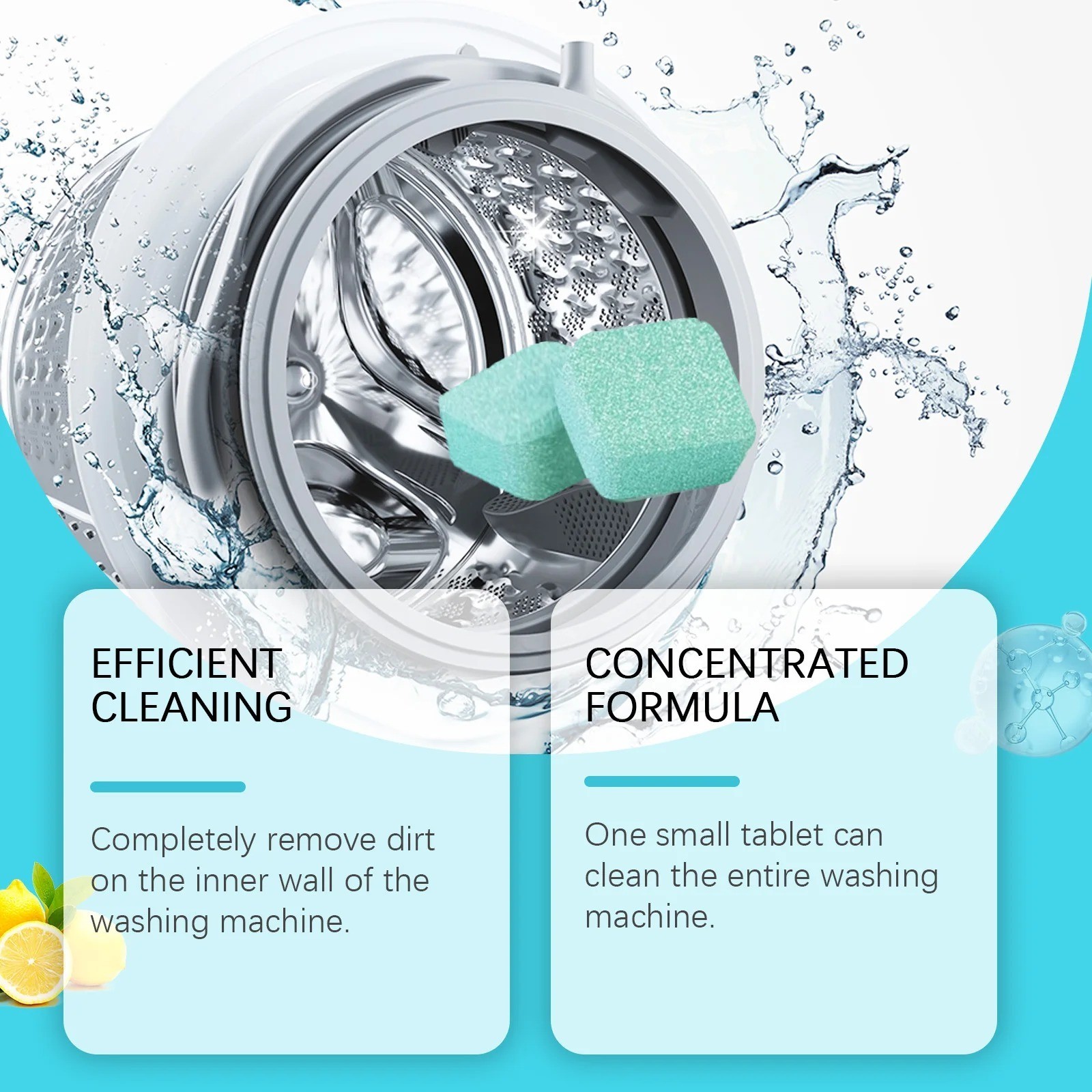 Uproot Clean Washing Machine Cleaner Tablets – 12 Pack