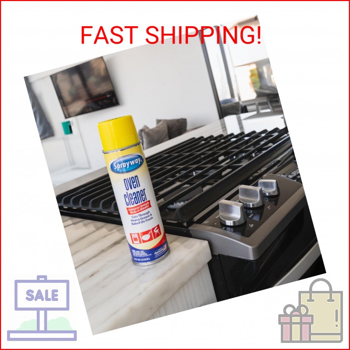Sprayway Heavy-Duty Oven & Grill Cleaner, Removes Oil & Grease, 20 Oz, 1.25 Poun