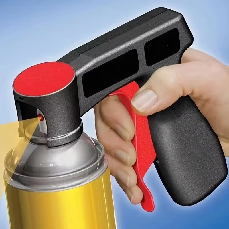 1 Pcs Plastic Portable Spray Paint Handle, Universal Reusable Car Color Changing