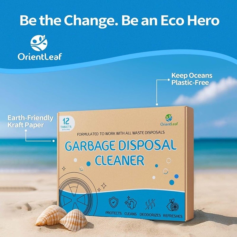 Garbage Disposal Cleaning Tablets 20g Citrus Deodorizer Fresh Odor Eliminator US