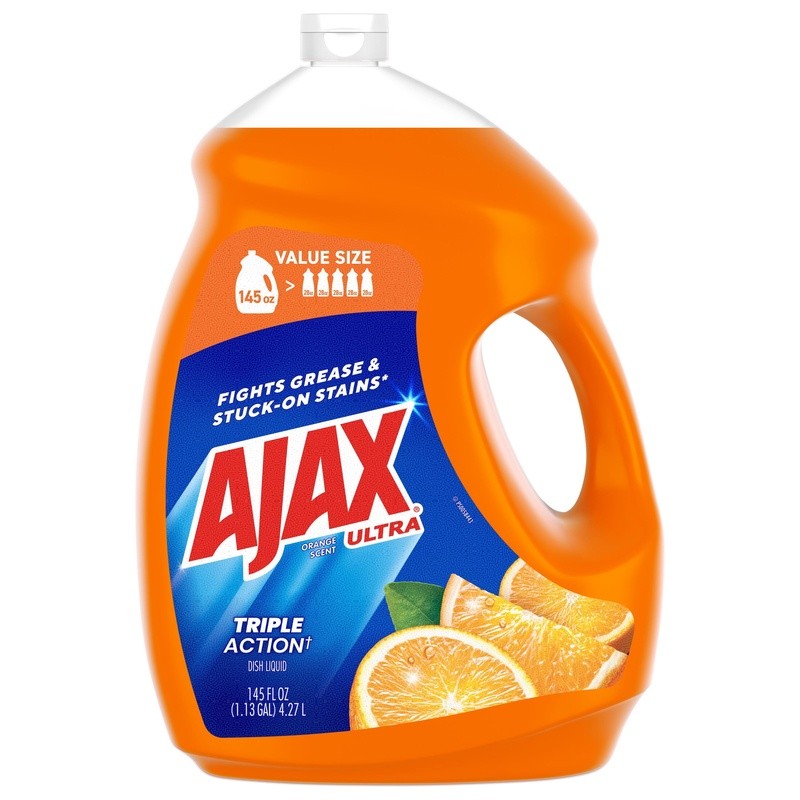 Ultra Triple Action Dish Soap Citrus Fresh Grease Cutter Kitchen Cleaner 145oz