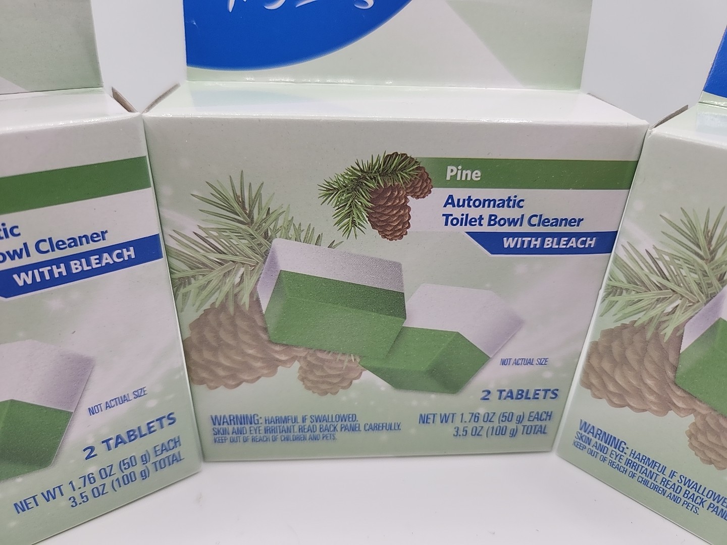 3x Lot Boxes Clorox Automatic Toilet Bowl Cleaner Pine Bleach Free
