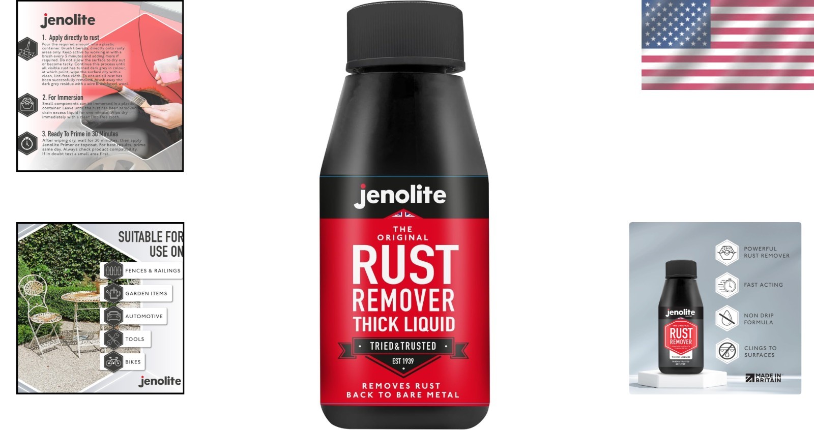 5oz Rust Remover with No-Drip Formula – Ideal for Restoring Metal Masterpieces