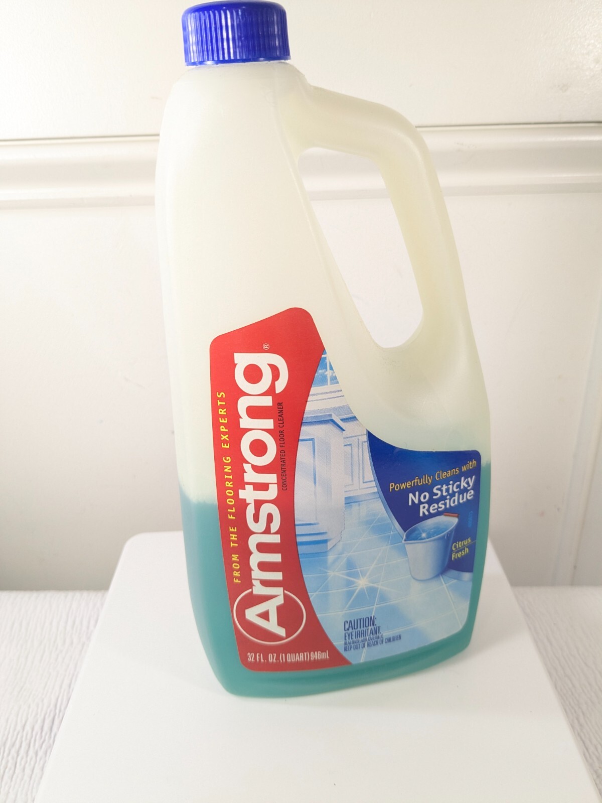 Armstrong Floor Cleaner No Sticky Residue Citrus Fresh 2004 SC Johnson 32oz READ