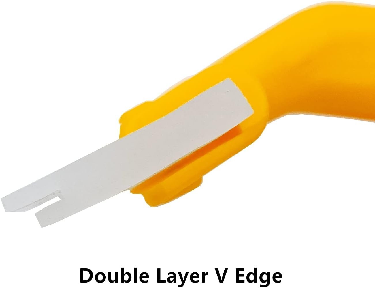 Silicone Blade Small Squeegee Shower Glass Squeegee Window 5.5×5.5inch Yellow