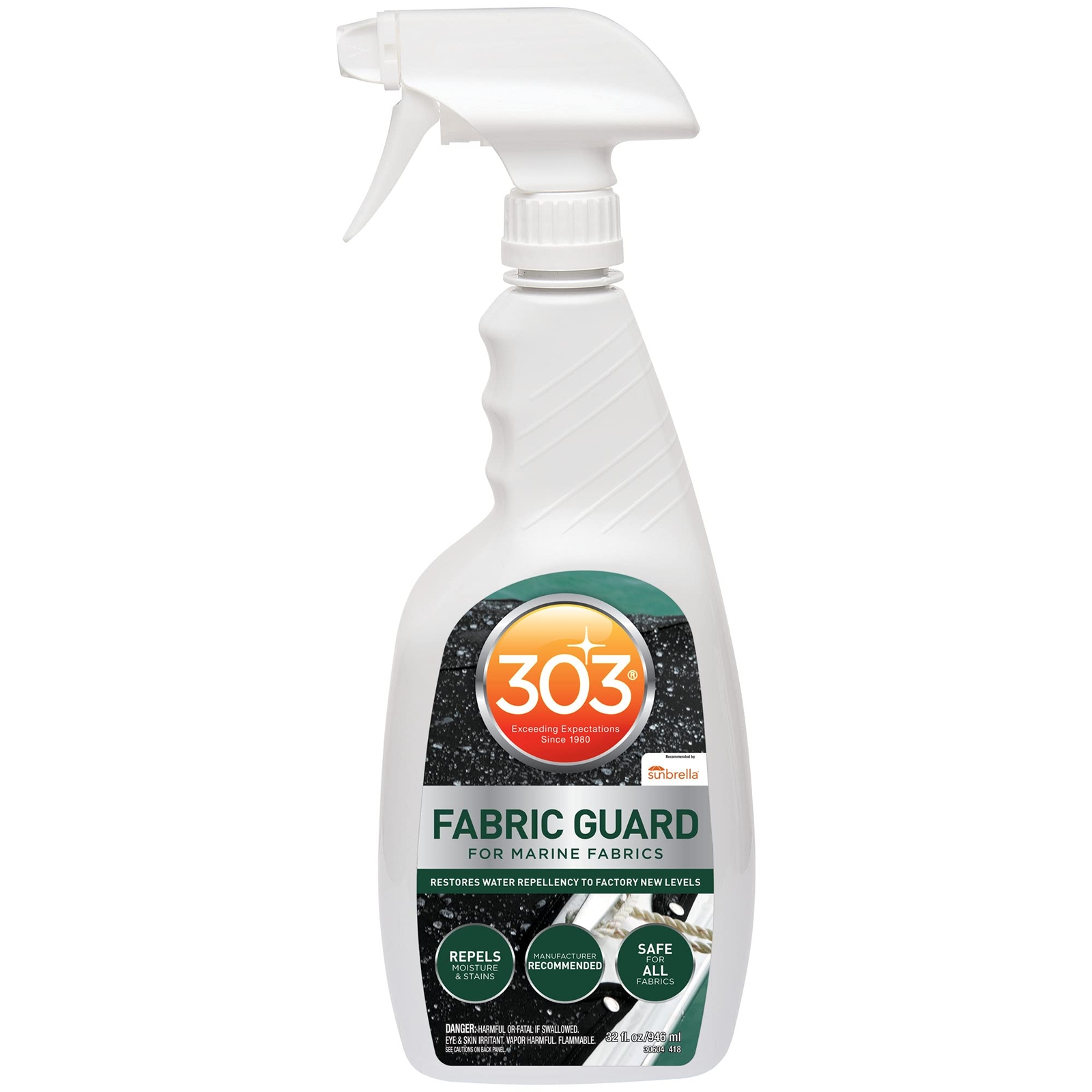 303 Marine Fabric Guard 32 Oz Water Repellent Protectant for All Fabrics