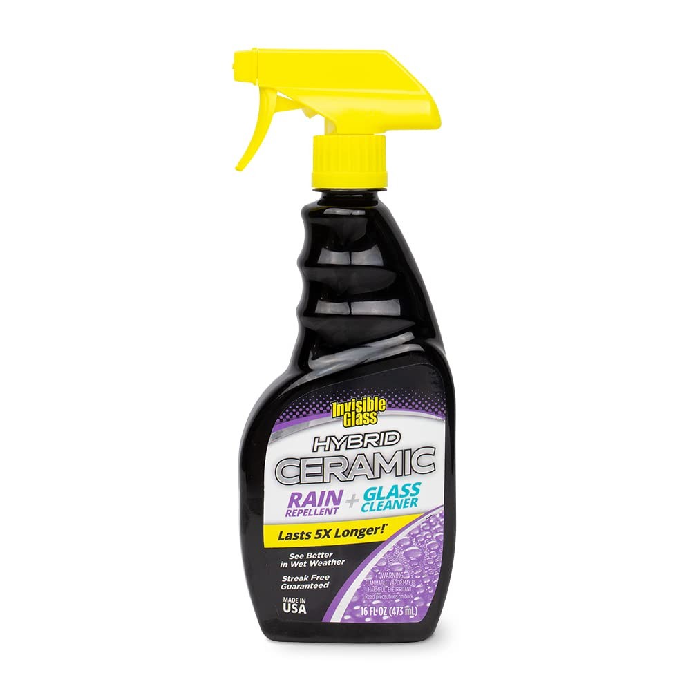 92183 Hybrid Ceramic Rain Repellent and Glass Cleaner – Cleans & Protects Car…