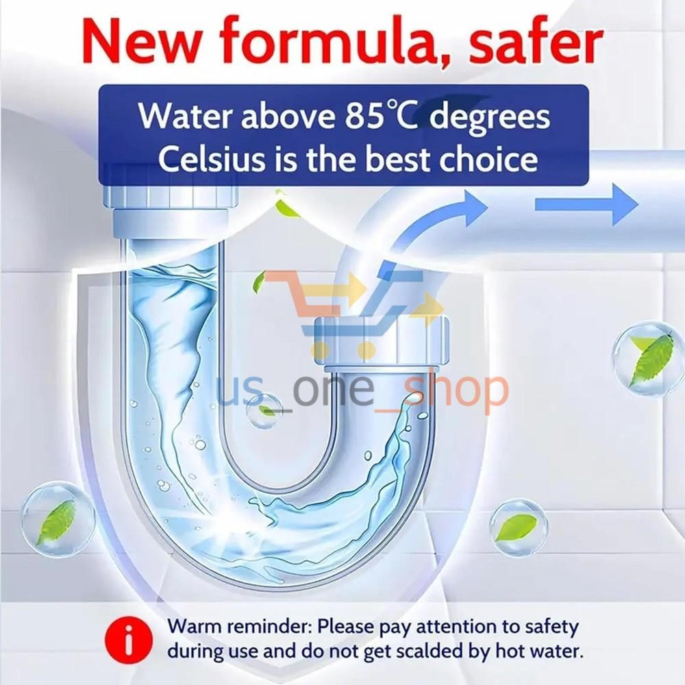 NUAN Powerful Sink and Drain Cleaner Pipe Dredging Agent For Toilet Bathroom A++
