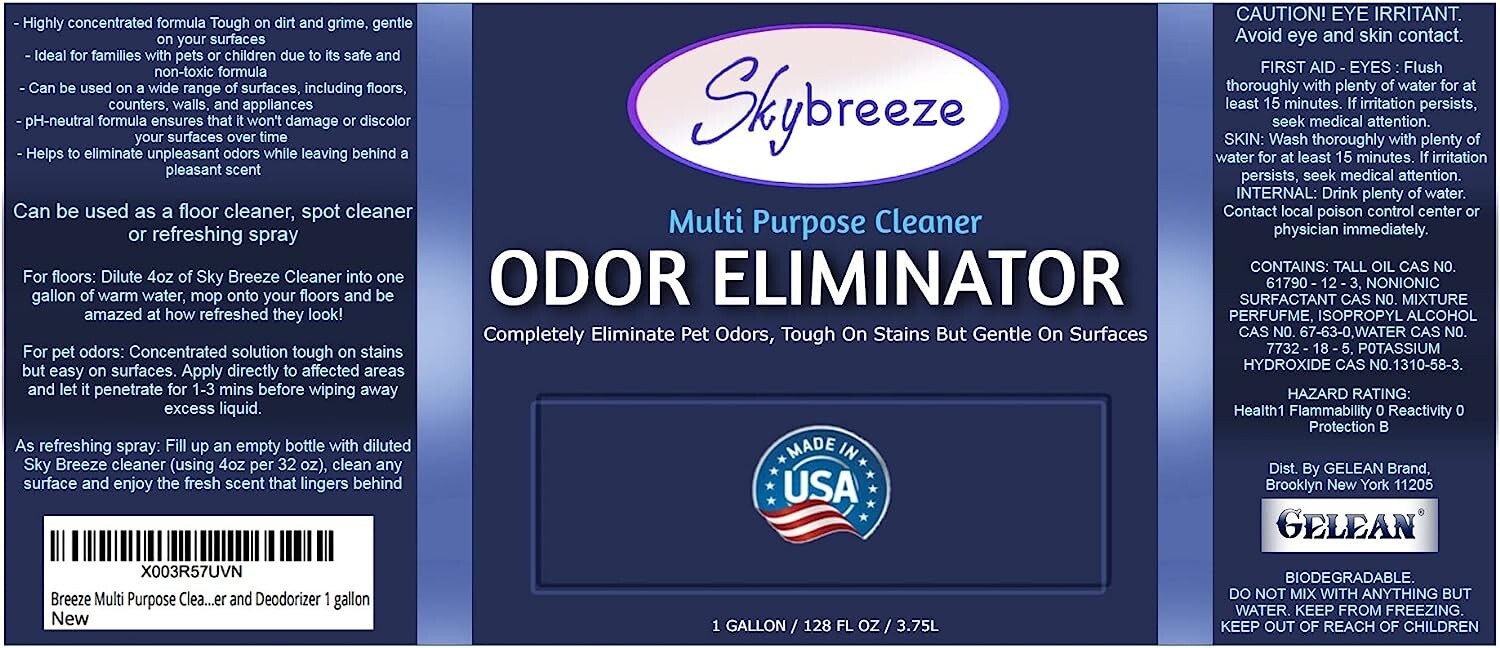 Multi Purpose Cleaner Pet Odor eliminator – pH Neutral Strong Odor Floor Cleaner