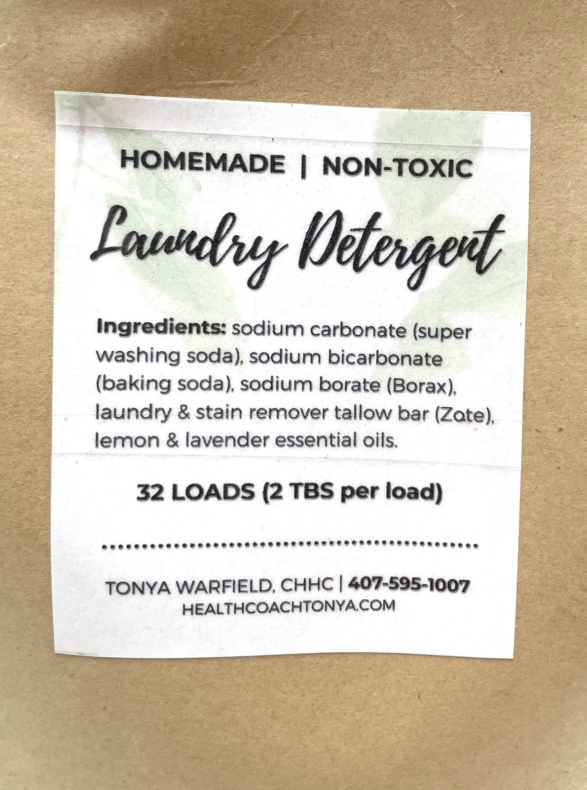 Homemade Non-Toxic Laundry Detergent 32 + Loads ~ Family & Environment Friendly
