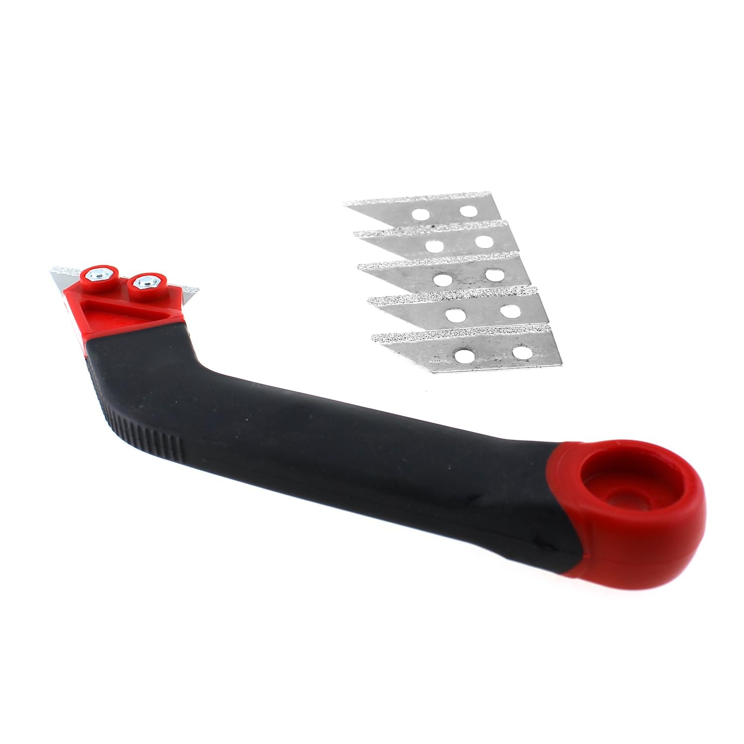 Plastic Caulking Removal Tool with Metal Replacement Blade Set Bevel Saw Scra…