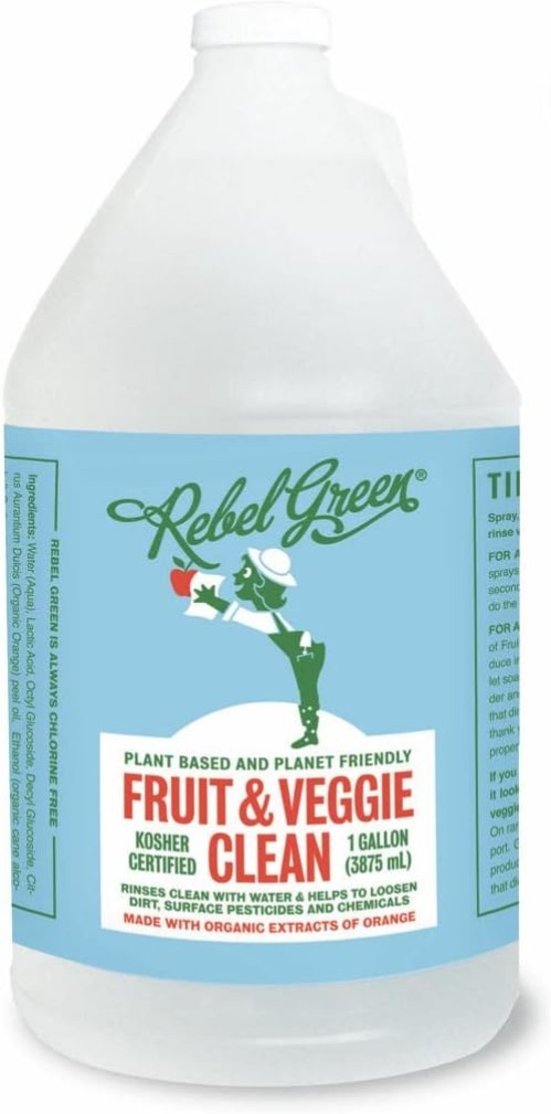Fruit & Veggie Clean: Eco-Friendly Citrus Wash – 128 Fl Oz No Aftertaste Formula