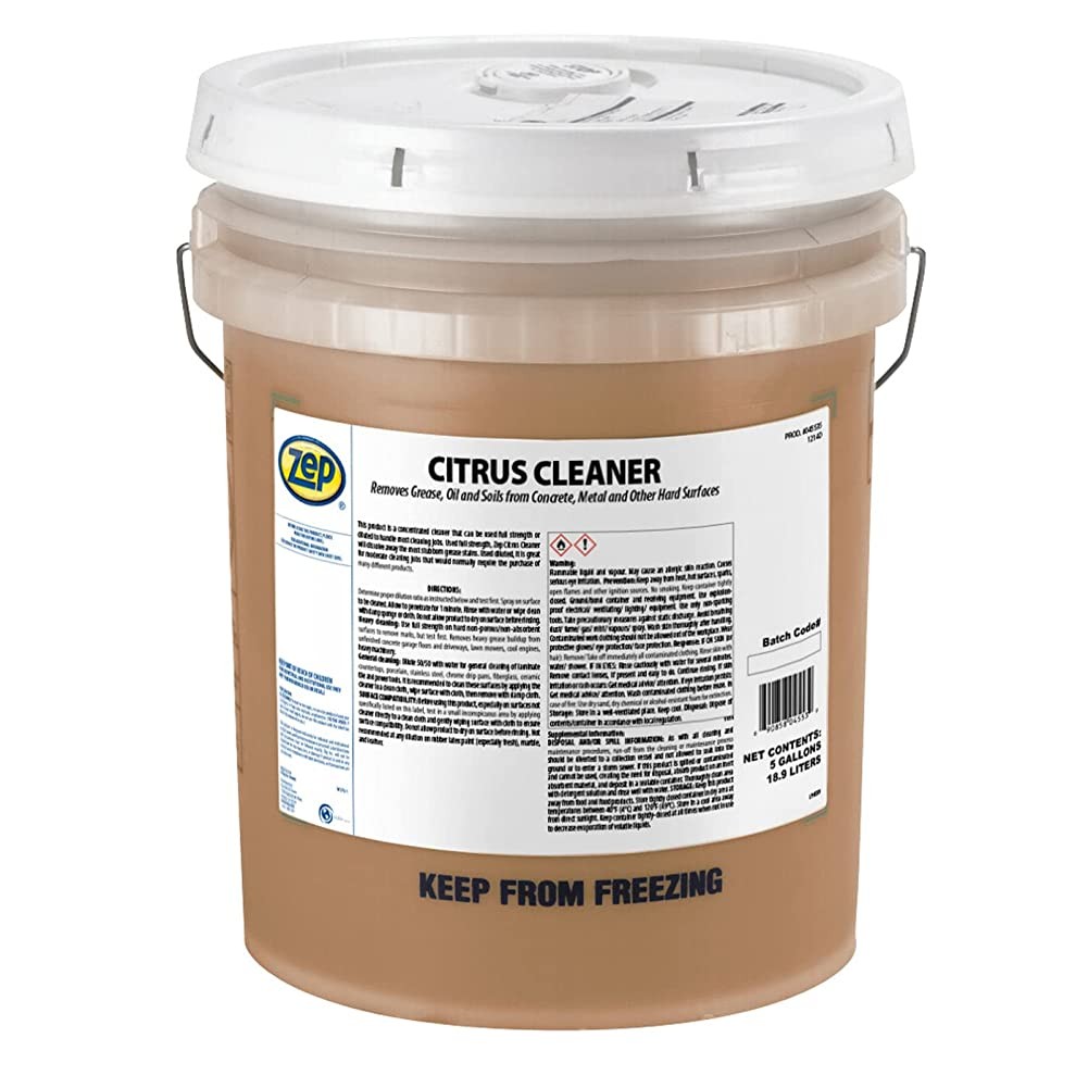 Zep Citrus Cleaner and Degreaser – 5 Gallon (1 Unit) 45535 – Concentrated