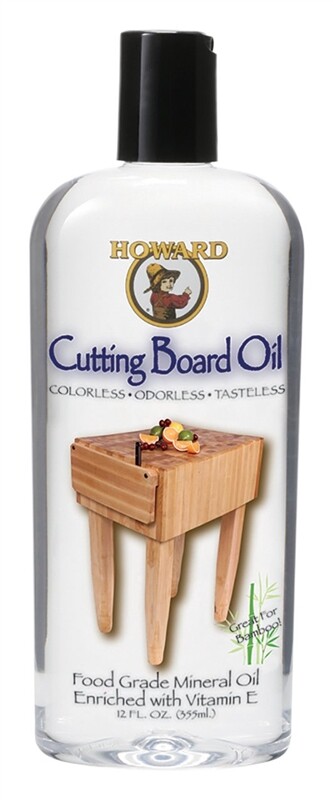 Howard BBB012 Butcher Block and Cutting Board Food Grade Safe Mineral Oil 12 oz