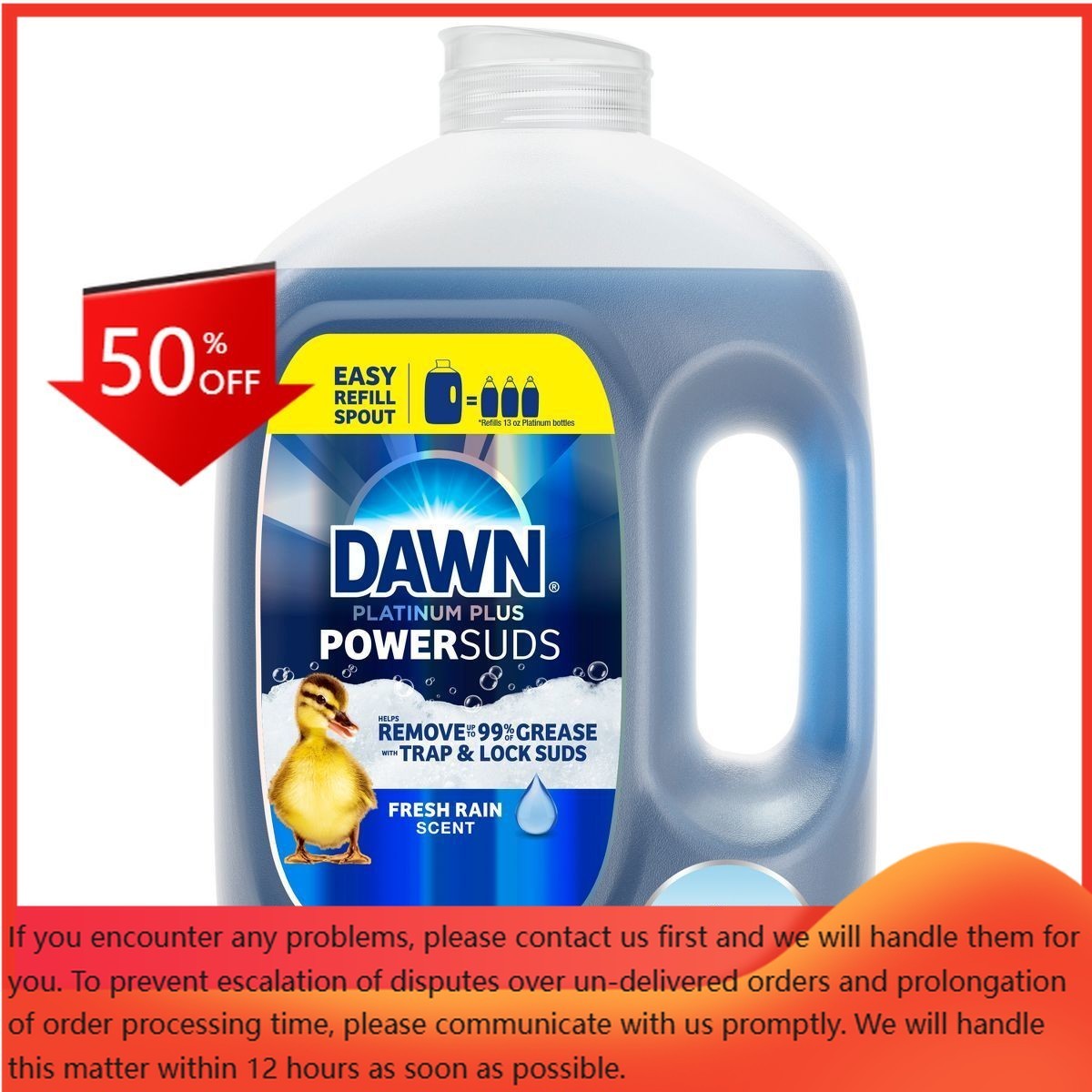 Dawn Platinum Plus PowerSuds Dish Soap – 51.5 fl oz: Liquid Cleaner, Removes