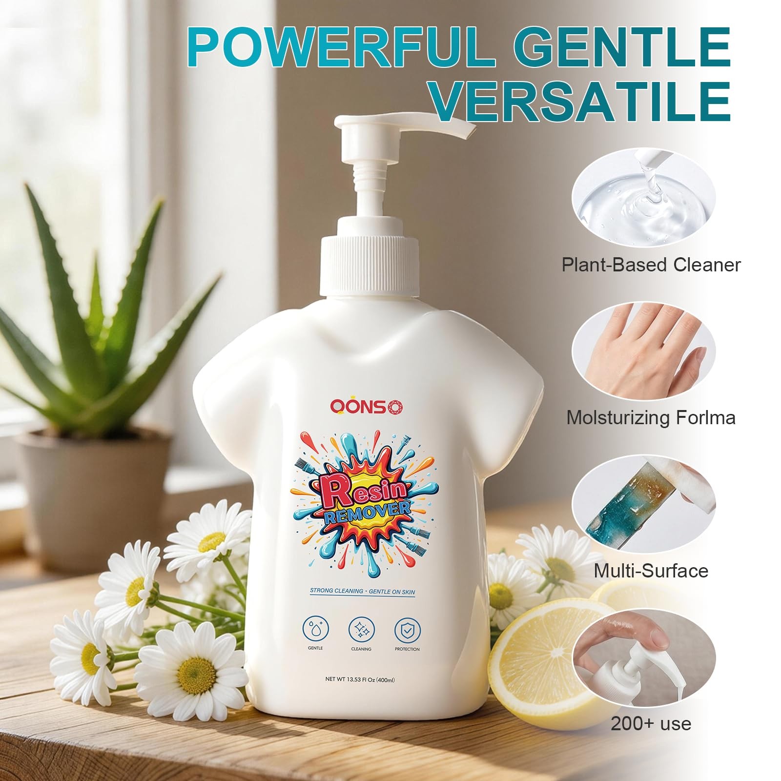 13.5 OZ Gentle Moisturizing Epoxy Resin Cleaner Remover Natural Hand Soap