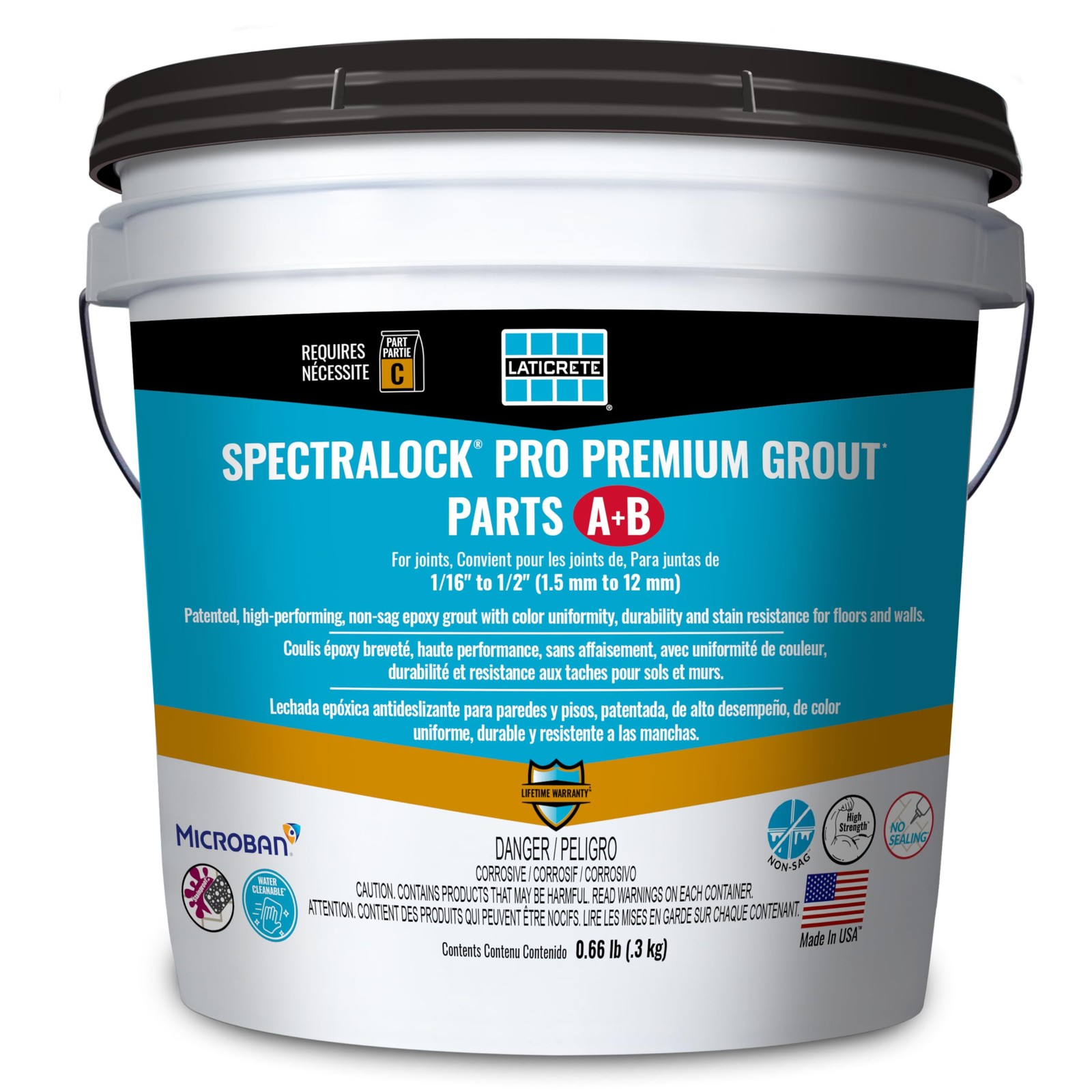 Laticrete SpectraLOCK Pro Premium Mini Parts A&B 2lb 0.9 kg