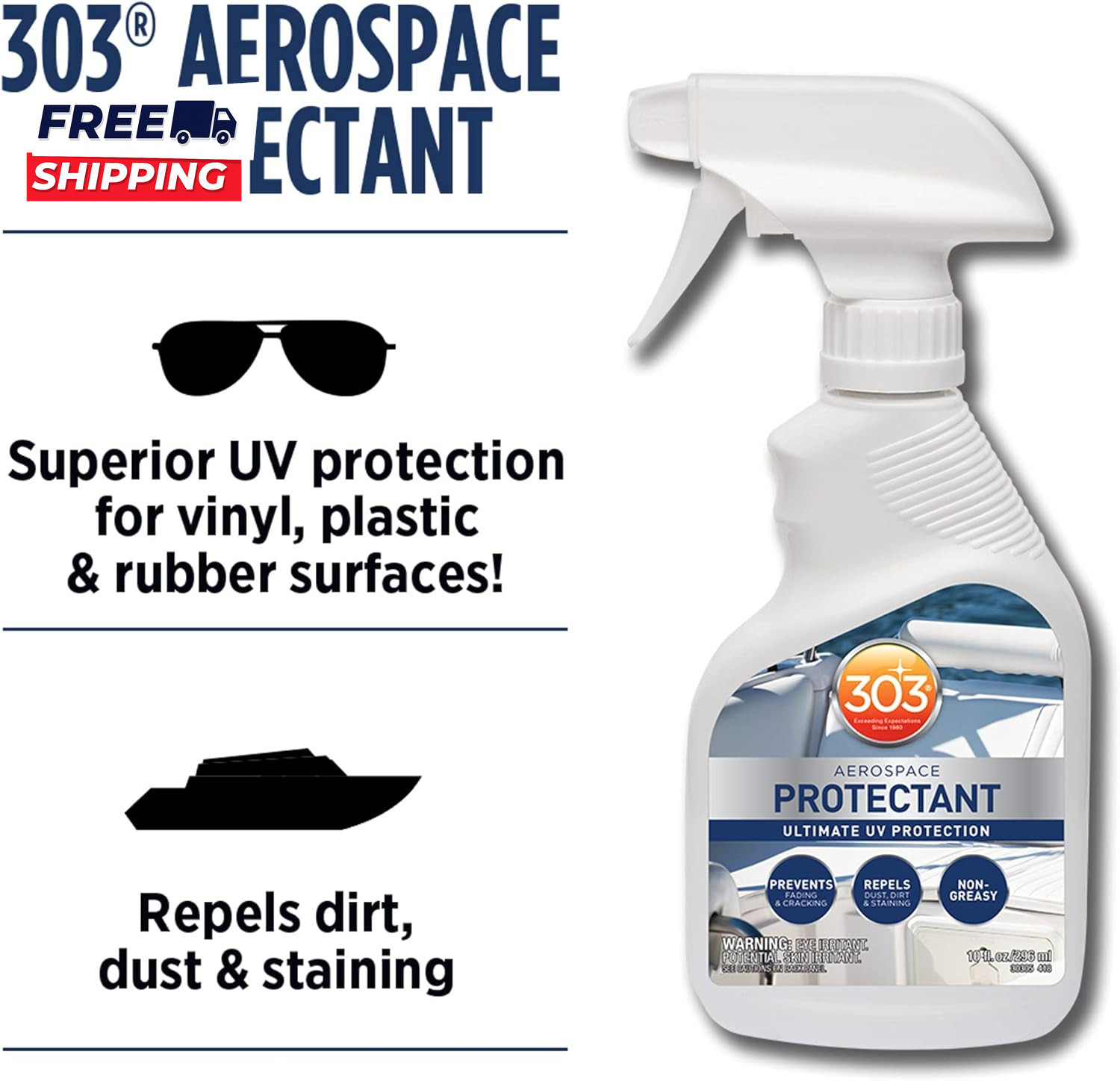Marine Aerospace Protectant UV Protection Repels Dust Dirt & Staining