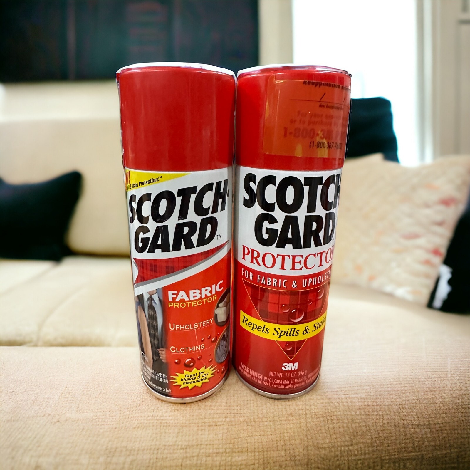 3M ScotchGard Protector for Fabric & Upholstery OLD FORMULA, 2 Cans