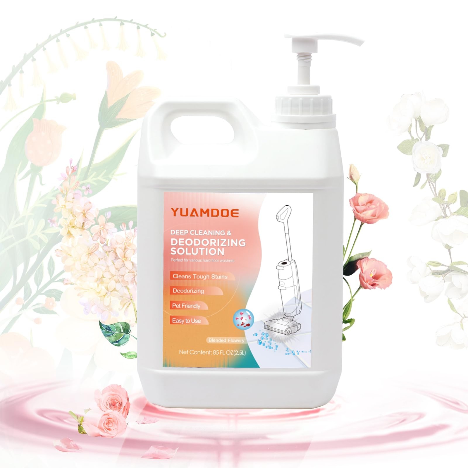 Deep Cleaning & Deodorizing solution, 85FL OZ/2.5L, Designed for Tineco, Comp…